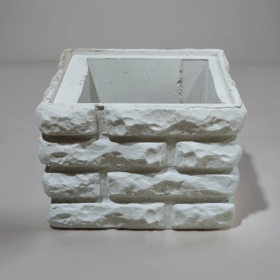 Блок забора "Колотый кирпич с замком" Блок забора "Колотый кирпич с замком"