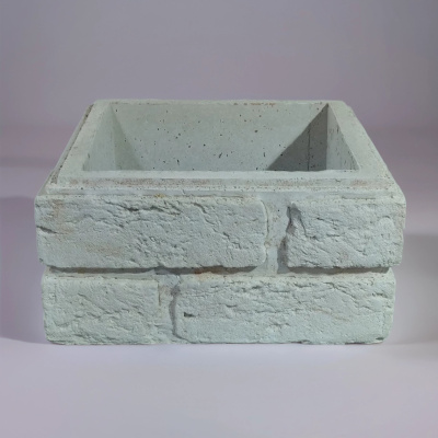 Блок забора "Шамотный кирпич с замком" Блок забора "Шамотный кирпич с замком"