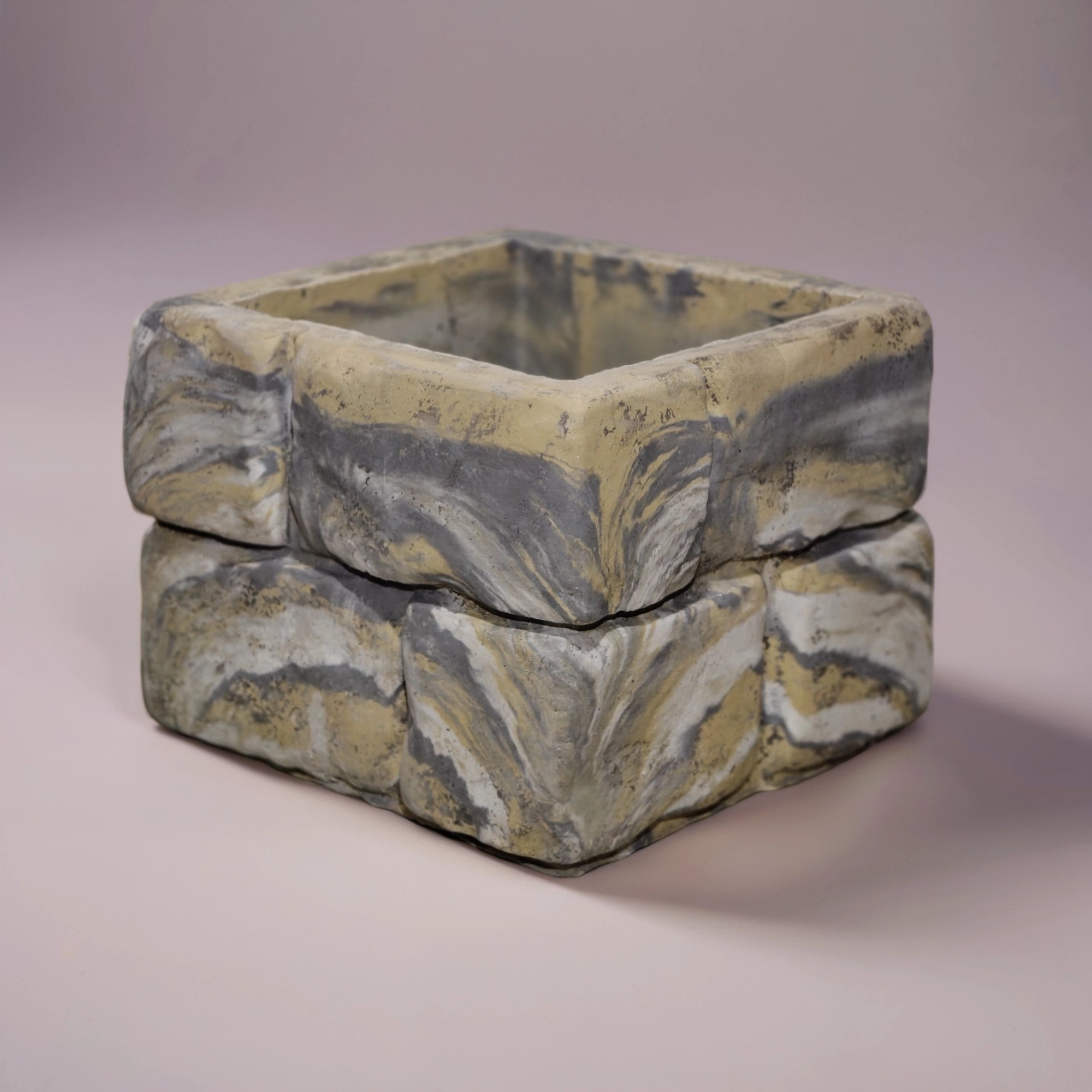 Блок забора "Булыжник"микс2