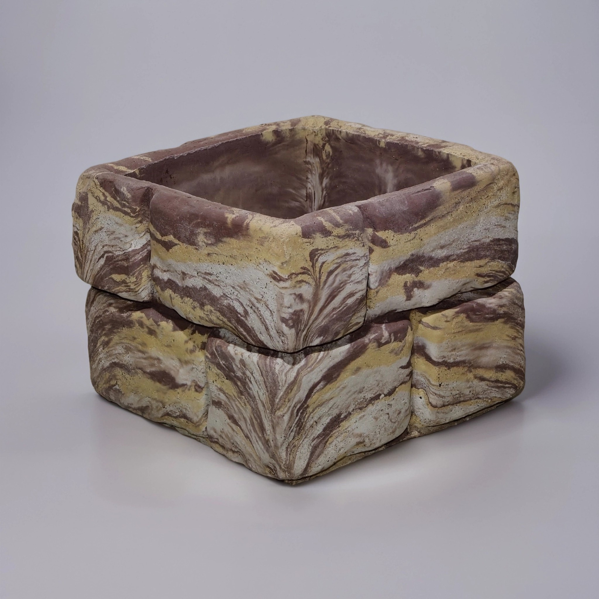 Блок забора "Булыжник"микс4